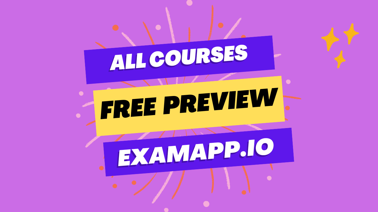 examapp.io free preview of all courses